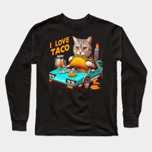 Feline Fiesta I love Taco Long Sleeve T-Shirt
